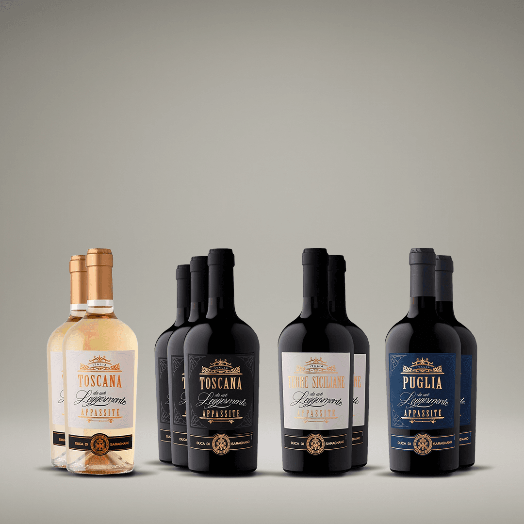 Topprankad Appassimento, premiumlådan från Italien.