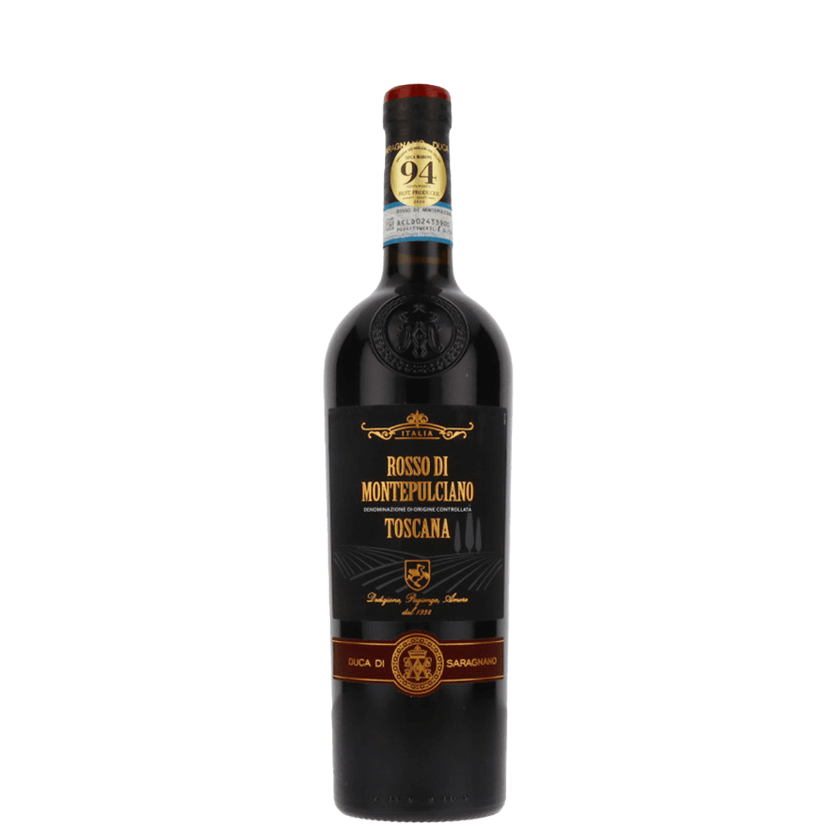 Duca di Saragnano, Rosso di Montepulciano DOC flaska
