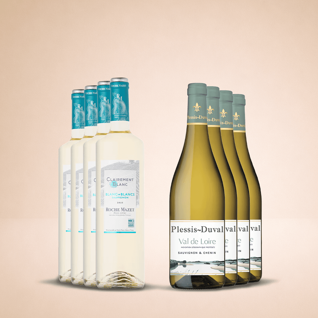 Sauvignon Blanc duo från Frankrike - 8 flaskor